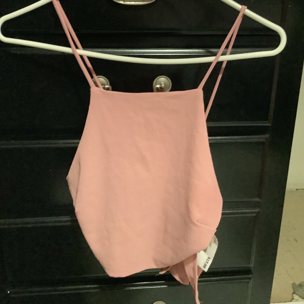 Pink crop top